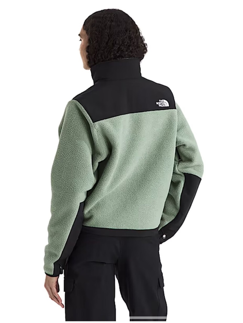 NWT The North Face Women's Retro Denali Green and Black Fleece Jacket Sz S - Picture 3 of 11